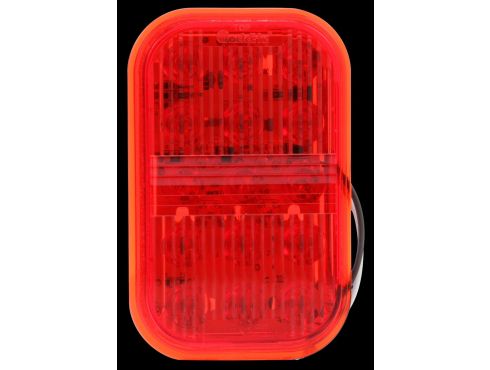45 Series, LED, Fog Light, 19 Diode, Rectangular, Red Polycarbonate, Hardwired, PL-2, 12-24V