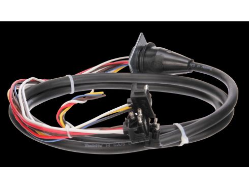 50 Series, 3 Plug, LH Side, 72 in. Stop/Turn/Tail, Back-Up Harness, W/ S/T/T Breakout, 14 Gauge, Right Angle PL-3, Blunt Cut