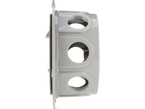 Super 50, 8-Port, 8 Terminal, Grey/Black Plastic, Buckplate Mount, Junction Box