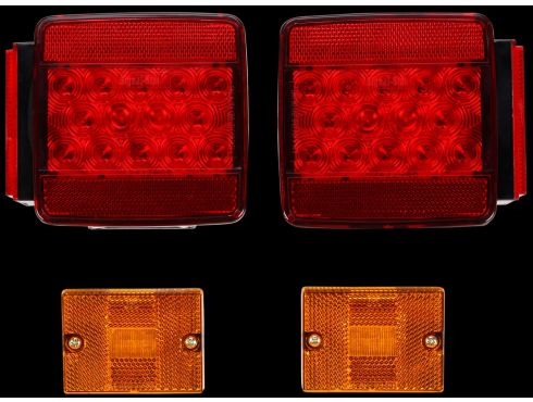 Signal-Stat, LED, Personal Trailer Kit With Left Hand S/T/T, Right Hand S/T/T, Left Hand M/C, Right Hand M/C, Hardwired, Stripped End, Kit, Display