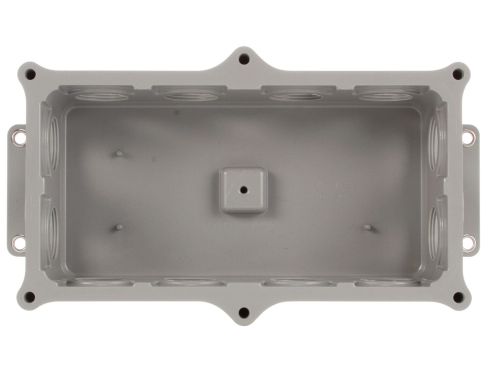 Super 50, 12-Port, Grey, Plastic Surface Mount, Junction Box