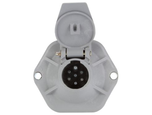 50 Series, 7 Solid Pin, Grey Plastic, Surface Mount, Receptacle