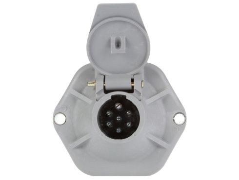 50 Series, 7 Split Pin, Grey Plastic, Surface Mount, Receptacle