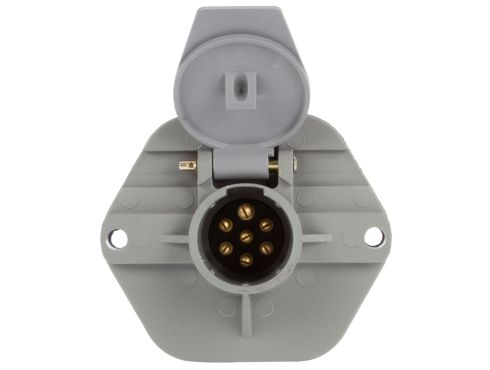 50 Series, 20A, 7 Split Pin, Grey Plastic, Surface Mount, Receptacle