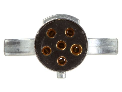 6 Conductor, Female 6 Pole, Trailer Connector Plug, Metal