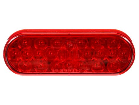 Signal-Stat, LED, Red, Oval, 24 Diode, Stop/Turn/Tail, PL-3, 12V