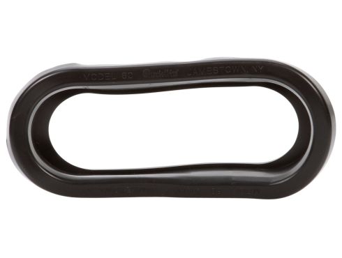 Open Back, Black PVC, Grommet for 60 Series and 2 x 6 in. Lights, Oval, Bulk