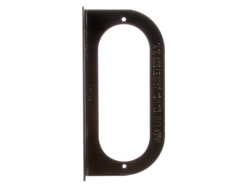 Bracket Mount, 60 Series Lights, Used In Oval Shape Lights, Black Steel, 2 Screw Bracket Mount, Bulk