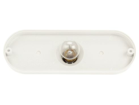 White Polycarbonate, Bracket Mount 2 Screw, Replacement Housing