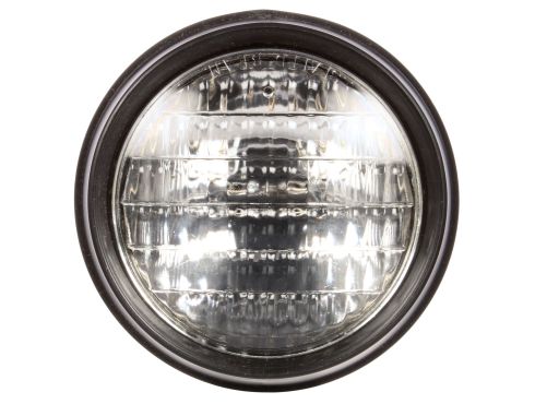 Signal-Stat Par 36 5 in. Round Incandescent Work Light, Black, 1 Bulb, Stripped End, 12V, Bulk