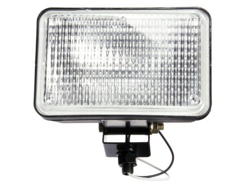 Signal-Stat Auxiliary 4x6 In. Rectangular Halogen Flood Light, Black, 1 Bulb, 1450 Lumen, Stripped Ends , 12V, Display