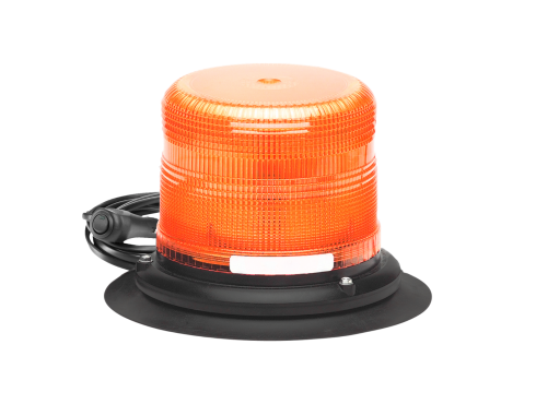 Signal-Stat, LED, Low Profile Beacon, Amber, Magnetic Mount, Hardwired, Cigarette Adapter, 10-30v