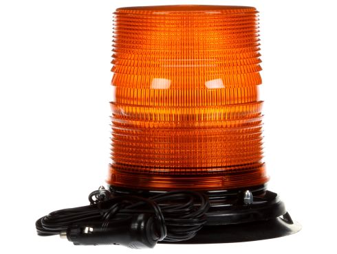 Signal-Stat, LED, Medium Profile Beacon, Amber, Magnetic Mount, Hardwired, Cigarette Adapter, 12V