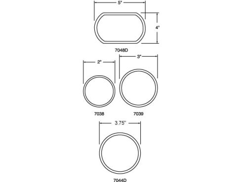 Signal-Stat, 4 in., Black Plastic Stick-On Convex Mirror, Round, Universal Mount, Bulk