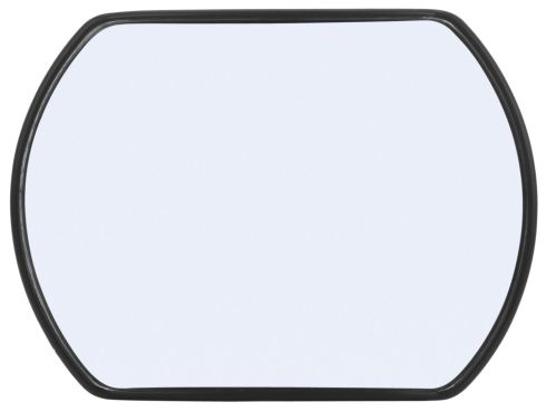 Signal-Stat, 4 x 5 in., Black Plastic Stick-On Convex Mirror, Rectangular, Universal Mount