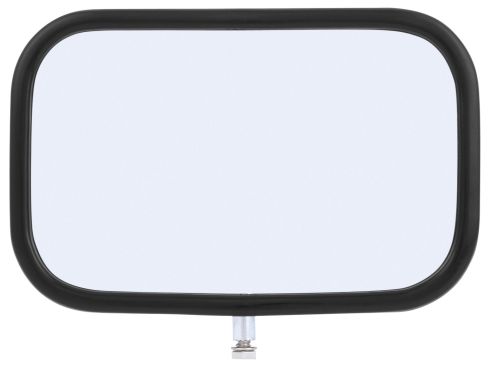 Signal-Stat, 5.5 x 8.5 in., Black ABS Plastic, Flat Mirror, Universal