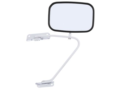 Signal-Stat, 15.75 x 8.75 in., Chrome ABS Plastic, Flat Mirror, Universal