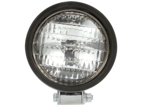 Par 36 5 in. Round Incandescent Work Light, Black, 1 Bulb, Stripped End, 12V, Pallet