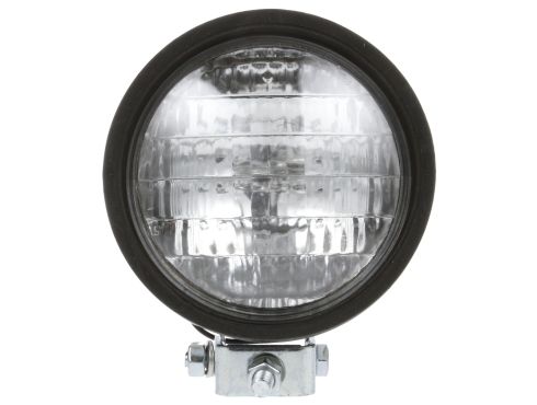 Par 36, Shielded 5 in. Round Incandescent Work Light, Black, 1 Bulb, Blunt Cut, 12V