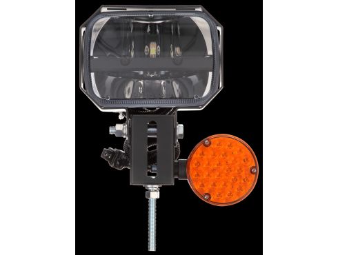 Left Hand Side, LED, 5 x 7 in. Rectangular, Snow Plow Light, 23 Diode, Polycarbonate, 12V