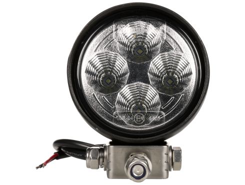 Signal-Stat 3 in. Round LED Flood Light, Black, 4 Diode, 700 Lumen, Blunt Cut, 12-24V