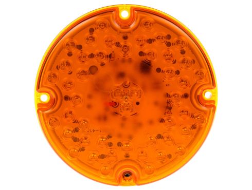 91 Series, LED, Yellow Round, 47 Diode, Rear Turn Signal, 12V, Hardwired, Packard Connector 12015792