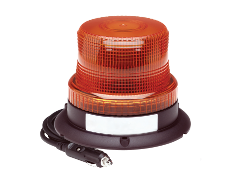 LED, Low Profile Beacon, Amber, Magnetic Mount, Hardwired, Cigarette Adapter