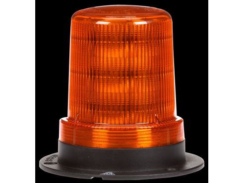 LED, Medium Profile Beacon, Yellow, Permanent Mount/Pipe Mount, Class I, Hardwired, Stripped End, 12V
