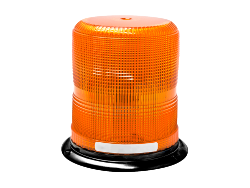 LED, Medium Profile Beacon, Amber, Permanent Mount/Pipe Mount, Hardwired, Stripped End, 12-24V