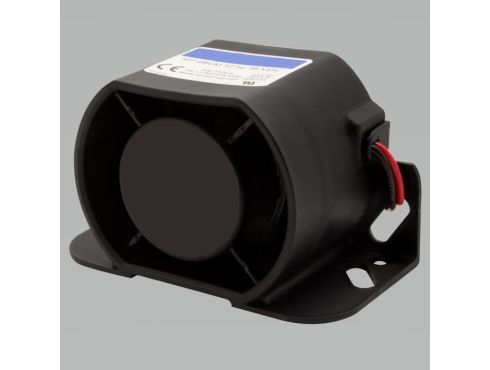 Single Sound Regulation, 107 DB Steam Cleanable, Back-Up Alarm, 4 Screw, Bracket Mount, 2 Bolt Terminal 12-36V