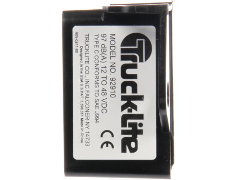 Single Sound Regulation, 98 DB Steam Cleanable, Back-Up Alarm, 2 Screw, Bracket Mount, 2 Bolt Terminal 12-48V