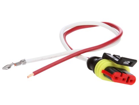 Stop/Turn Plug, 16 Gauge GPT Wire, Fit 'N Forget S.S., Stripped End/Ring Terminal, 8 in.