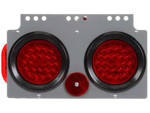 Signal-Stat, LED, M/C & S/T/T Light Module w/ Side Marker, Left Hand Side, Black PVC, 12V, Kit