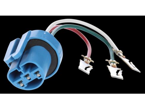 HeadLight Plug, 16 Gauge GPT Wire, H5 Connector, 3 Blade Terminal, 5.5 in.