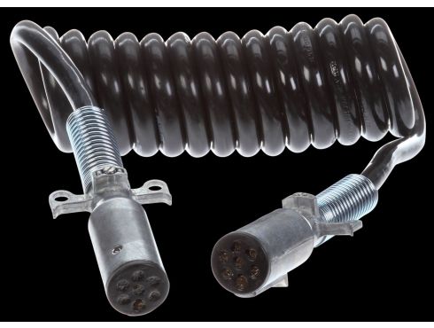 12ft, Metal, 7 Conductor, Trailer Cord, Female 7 Pole