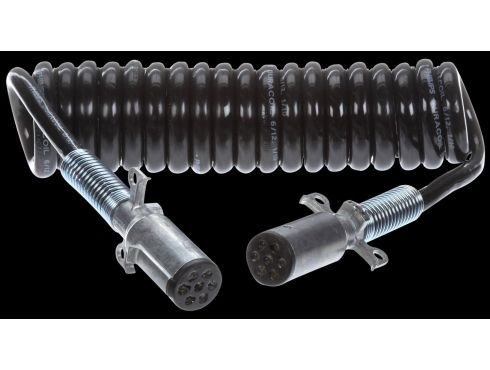 15ft, Metal, 7 Conductor, Trailer Cord, Female 7 Pole
