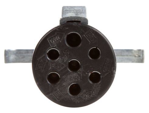 7 Conductor, Female 7 Pole, Trailer Connector Plug, Metal
