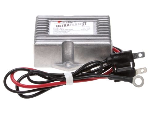 Heavy-Duty Solid-State, Aluminum Flasher Module, 90fpm, Audible, 85 DB, 12-24V, Hardwired, Bi-Polar Plug/Ring Terminal, Bulk