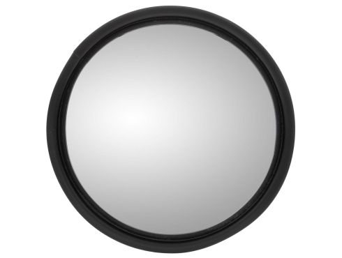 Full Bubble/ Wide Angle, 8.5 in., Silver Painted Steel Convex Mirror, Round, Universal Mount