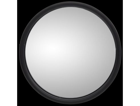 6 in., White Stainless Steel Convex Mirror, Round, Universal Mount