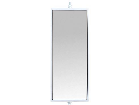 Economy, 6 x 16 in., West Coast Mirror, White Aluminum