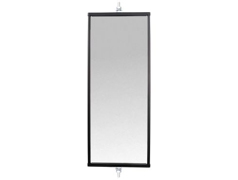 Economy, 6 x 16 in., West Coast Mirror, Black Aluminum
