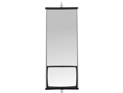 Wide Angle, 6 x 16 in., West Coast Mirror, Silver Aluminum