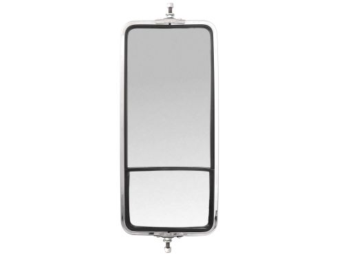 Wide Angle, 7 x 16 in., West Coast Mirror, Silver Stainless Steel