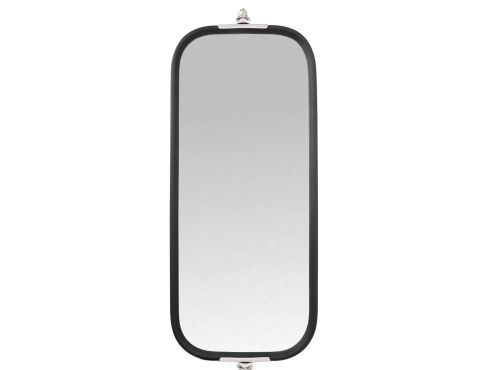 Pyramid Style, 7 x 16 in., West Coast Mirror, Black Stainless Steel