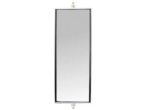 Universal, 18-23 x 6 in., West Coast Mirror, Black Steel, Kit