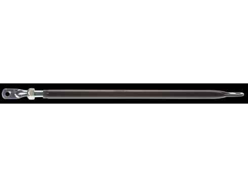 15-26 x 0.75 in., Universal Side Adjustable Mirror Brace, Black Steel 180 degree Mounting Arm