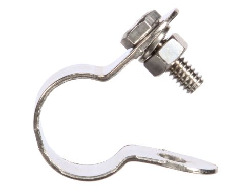0.75 x 1.75 in., Universal Side Clamp, Silver Steel