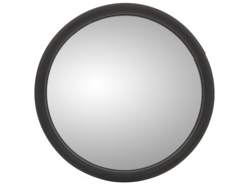 5 in., Black Steel Convex Mirror, Round, Universal Mount