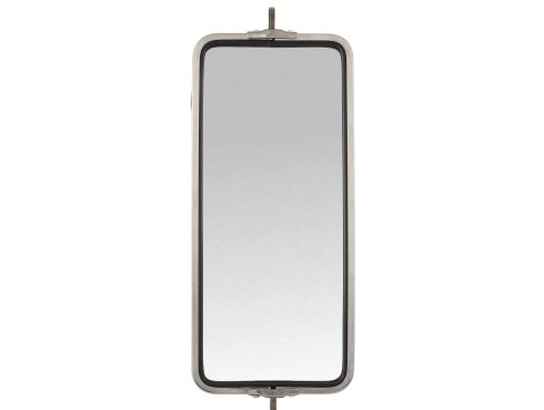 OEM Style, 7 x 16 in., West Coast Heated Mirror, Silver Stainless Steel